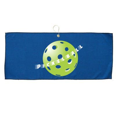Pickleball Time Front And Back Large Microfiber Waffle Golf Towel