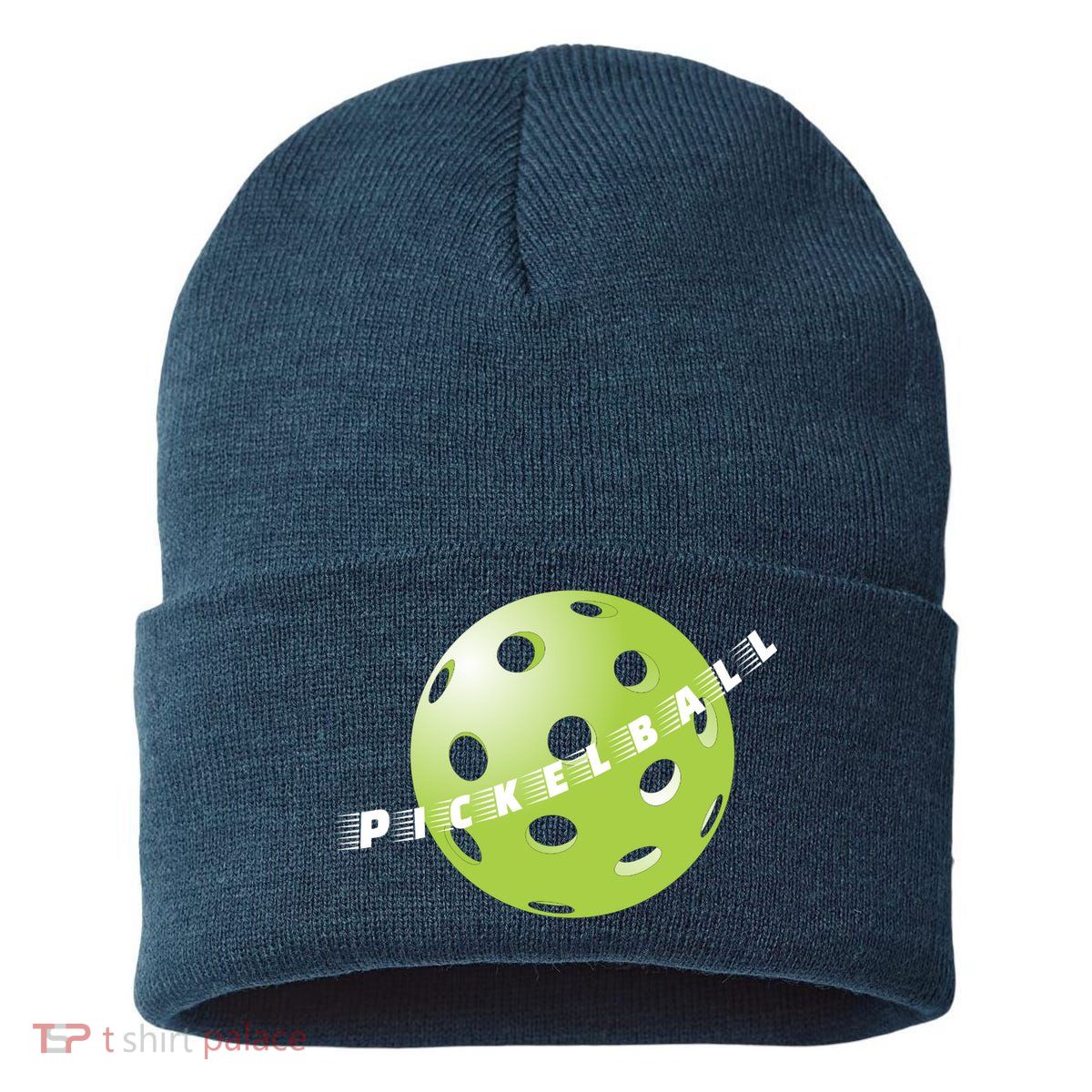 Pickleball Time Front And Back Sustainable Knit Beanie