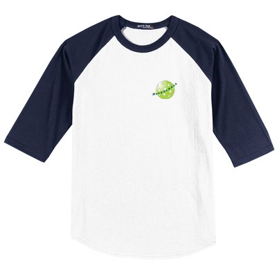 Pickleball Time Front And Back Baseball Sleeve Shirt