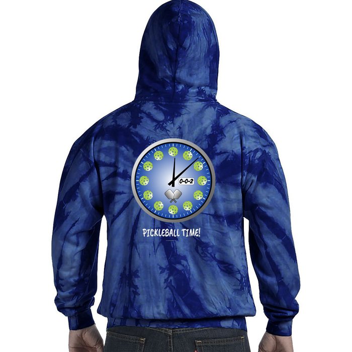 Pickleball Time Front And Back Tie Dye Hoodie