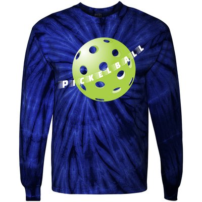 Pickleball Time Front And Back Tie-Dye Long Sleeve Shirt