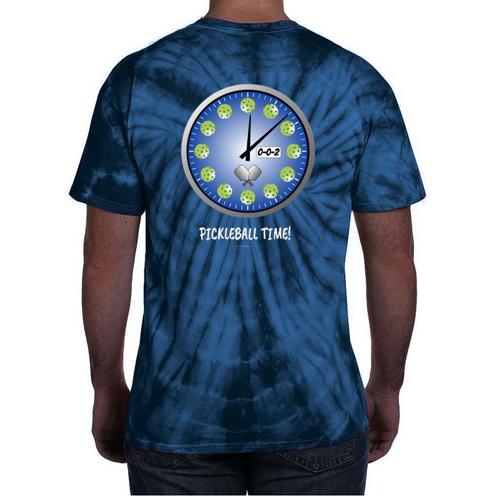 Pickleball Time Front And Back Tie-Dye T-Shirt