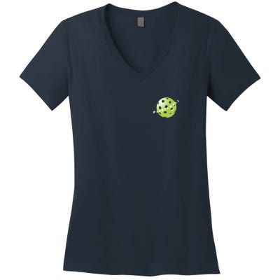 Pickleball Time Front And Back Women's V-Neck T-Shirt