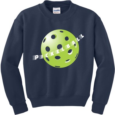 Pickleball Time Front And Back Kids Sweatshirt