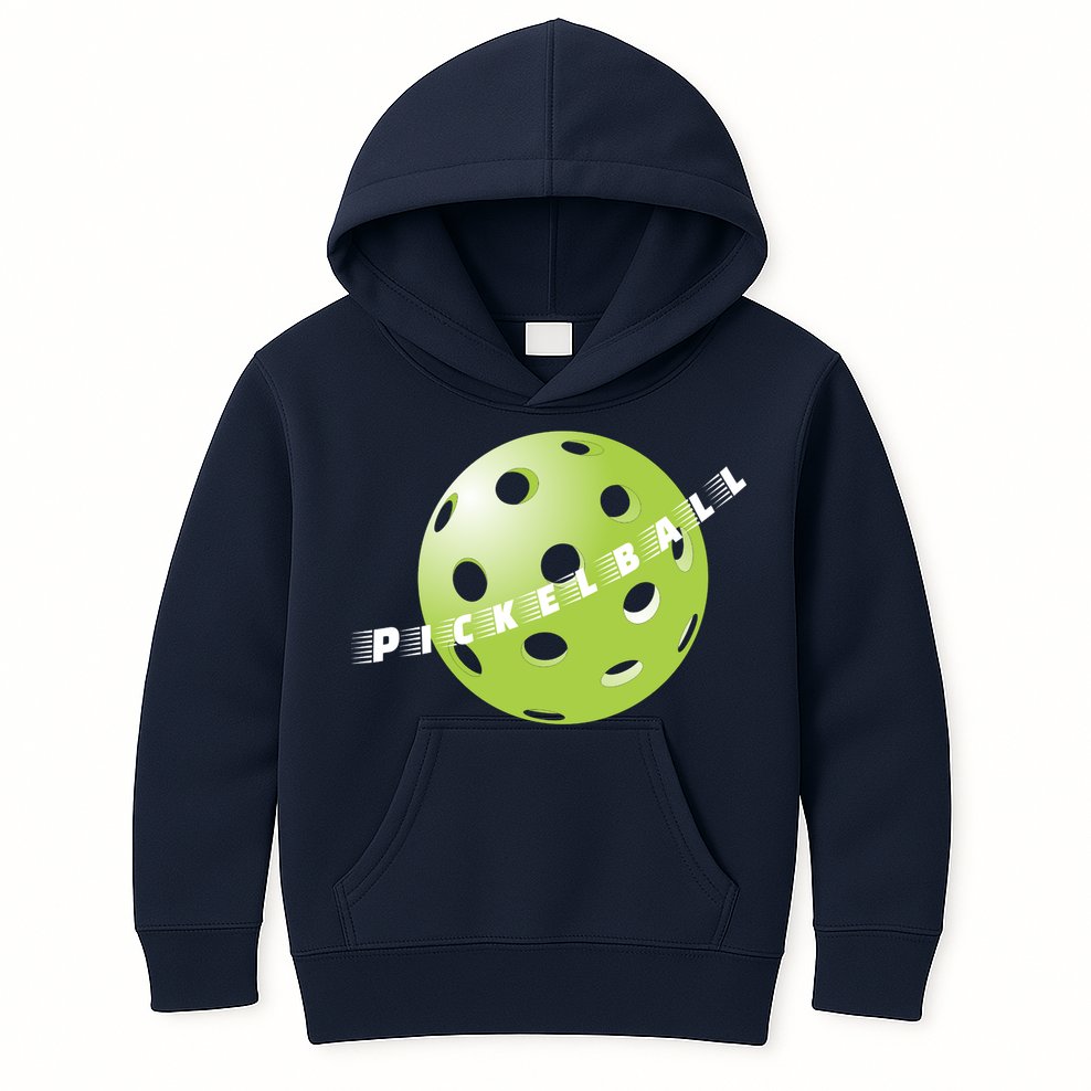 Pickleball Time Front And Back Kids Hoodie