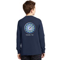 Pickleball Time Front And Back Kids Long Sleeve Shirt