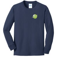 Pickleball Time Front And Back Kids Long Sleeve Shirt