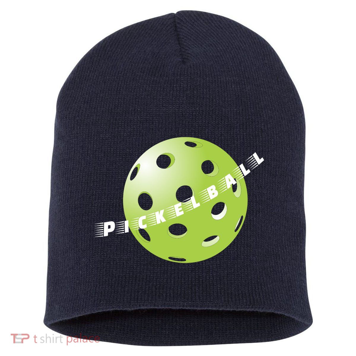 Pickleball Time Front And Back Short Acrylic Beanie