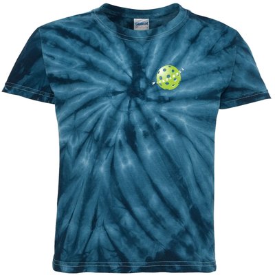 Pickleball Time Front And Back Kids Tie-Dye T-Shirt