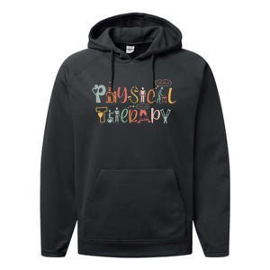 Physical Therapy Funny Physical Therapist Pt Month Performance Fleece Hoodie