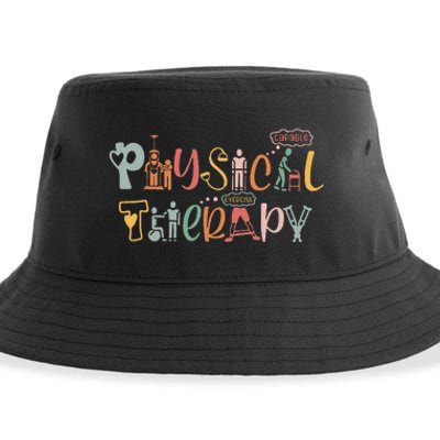 Physical Therapy Funny Physical Therapist Pt Month Sustainable Bucket Hat