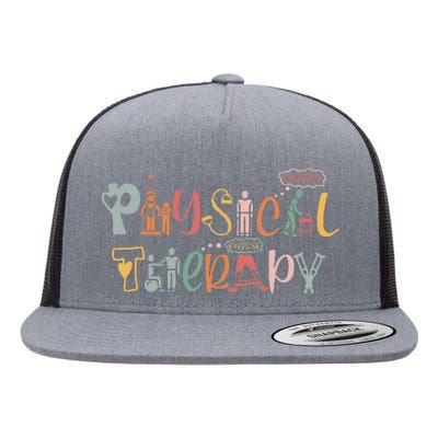 Physical Therapy Funny Physical Therapist Pt Month Flat Bill Trucker Hat