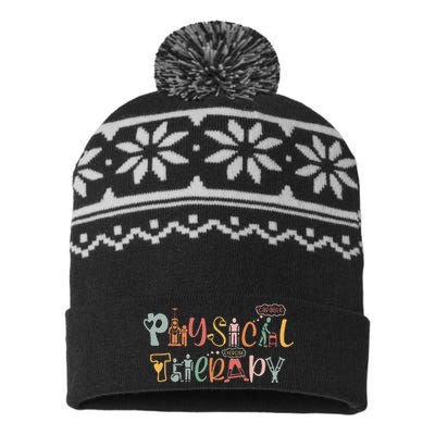 Physical Therapy Funny Physical Therapist Pt Month USA-Made Snowflake Beanie