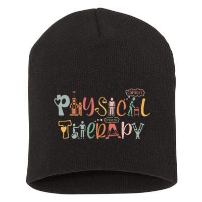 Physical Therapy Funny Physical Therapist Pt Month Short Acrylic Beanie