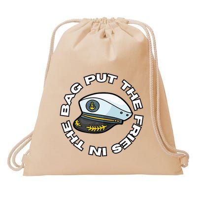 Put The Fries In The Bag Wots Josh Block Drawstring Bag