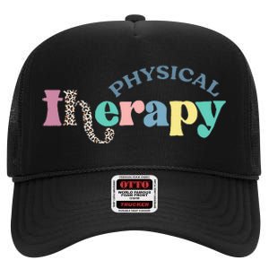 Physical Therapy Funny Physical Therapist pt therapist month High Crown Mesh Back Trucker Hat