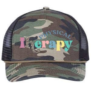 Physical Therapy Funny Physical Therapist pt therapist month Retro Rope Trucker Hat Cap