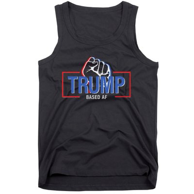 President Trump Fist 2024 Strong Support Tank Top