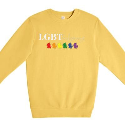 Pride Turkey Feast LGBT Thanksgiving Friendsgiving Fun  Premium Crewneck Sweatshirt