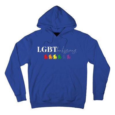 Pride Turkey Feast LGBT Thanksgiving Friendsgiving Fun  Hoodie