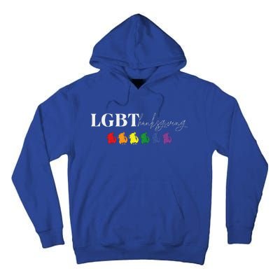 Pride Turkey Feast LGBT Thanksgiving Friendsgiving Fun  Tall Hoodie