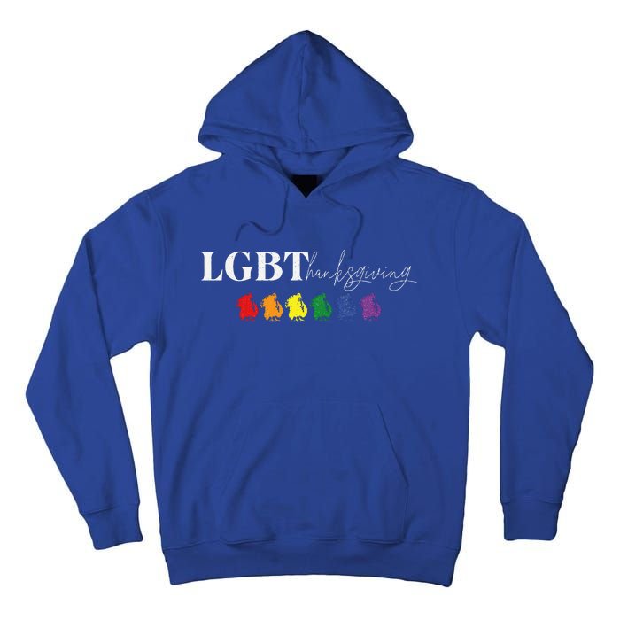 Pride Turkey Feast LGBT Thanksgiving Friendsgiving Fun  Tall Hoodie