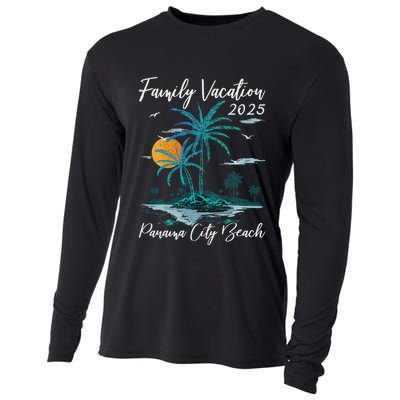 Palm Tree Family Vacation 2025 Florida Panama City Beach Cooling Performance Long Sleeve Crew