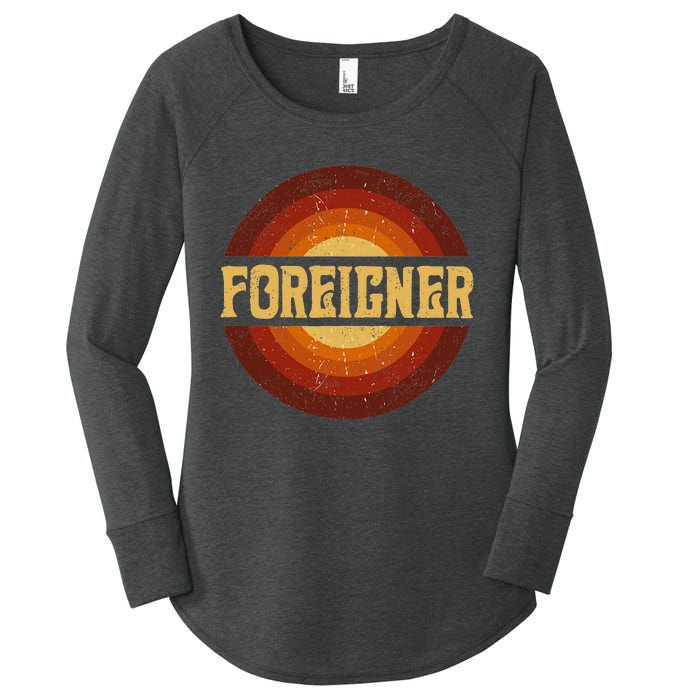 Proud To F.O.R.E.I.G.N.E.R Be Personalized Name Styles 80s Vintage Women's Perfect Tri Tunic Long Sleeve Shirt