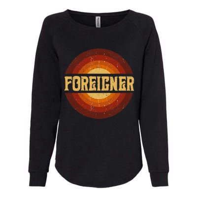 Proud To F.O.R.E.I.G.N.E.R Be Personalized Name Styles 80s Vintage Womens California Wash Sweatshirt