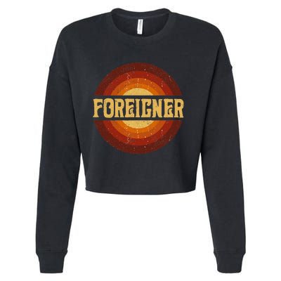 Proud To F.O.R.E.I.G.N.E.R Be Personalized Name Styles 80s Vintage Cropped Pullover Crew