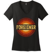 Proud To F.O.R.E.I.G.N.E.R Be Personalized Name Styles 80s Vintage Women's V-Neck T-Shirt