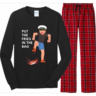 Put The Fries In The Bag Josh Block Wots Long Sleeve Pajama Set