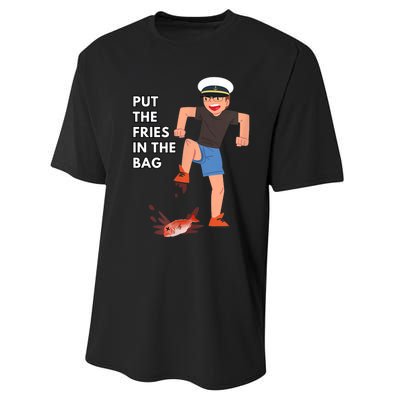 Put The Fries In The Bag Josh Block Wots Performance Sprint T-Shirt