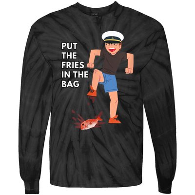 Put The Fries In The Bag Josh Block Wots Tie-Dye Long Sleeve Shirt