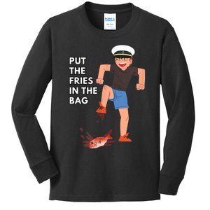 Put The Fries In The Bag Josh Block Wots Kids Long Sleeve Shirt