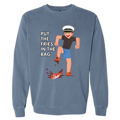 Put The Fries In The Bag Josh Block Wots Garment-Dyed Sweatshirt