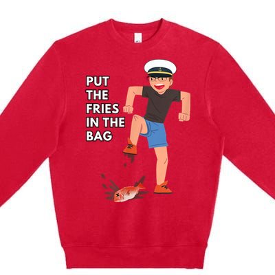 Put The Fries In The Bag Josh Block Wots Premium Crewneck Sweatshirt