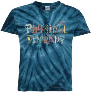 Physical Therapy Funny Physical Therapist PT Month Kids Tie-Dye T-Shirt