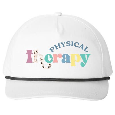 Physical Therapy Funny Physical Therapist Pt Therapist Month Snapback Five-Panel Rope Hat