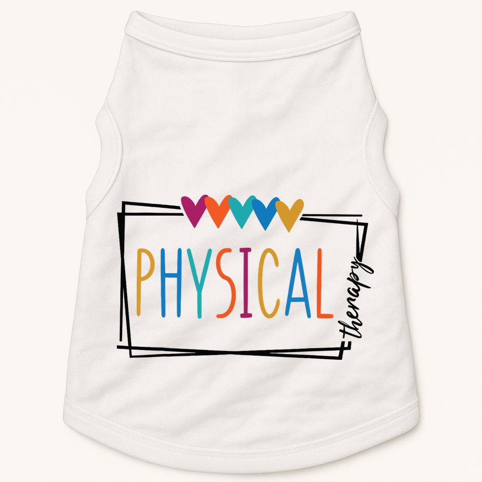 Physical Therapy Funny Physical Therapist Pt Therapist Month Doggie Tank