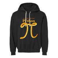 Pi Thon Funny Pi Day Ball Python Snake For Teacher Garment-Dyed Fleece Hoodie