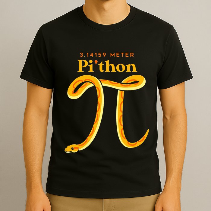 Pi Thon Funny Pi Day Ball Python Snake For Teacher T-Shirt
