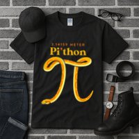 Pi Thon Funny Pi Day Ball Python Snake For Teacher Tall T-Shirt