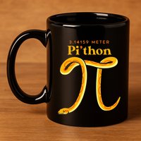Pi Thon Funny Pi Day Ball Python Snake For Teacher 11oz C Handle Ceramic Mug