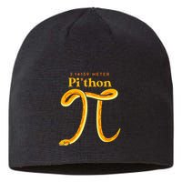 Pi Thon Funny Pi Day Ball Python Snake For Teacher Sustainable Beanie