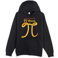 Pi Thon Funny Pi Day Ball Python Snake For Teacher Premium Pullover Hoodie