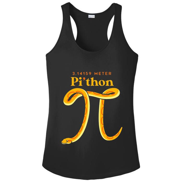 Pi Thon Funny Pi Day Ball Python Snake For Teacher Ladies PosiCharge Competitor Racerback Tank