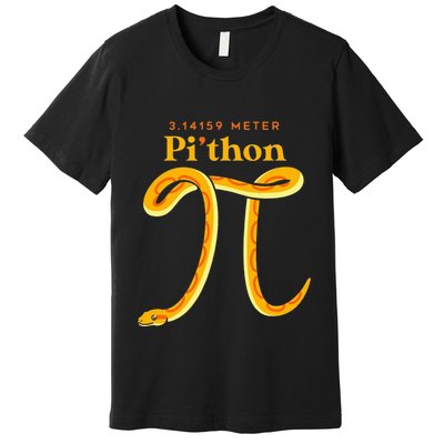 Pi Thon Funny Pi Day Ball Python Snake For Teacher Premium T-Shirt