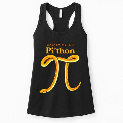 Pi Thon Funny Pi Day Ball Python Snake For Teacher Womens Tank Top
