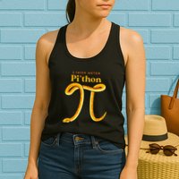 Pi Thon Funny Pi Day Ball Python Snake For Teacher Womens Tank Top